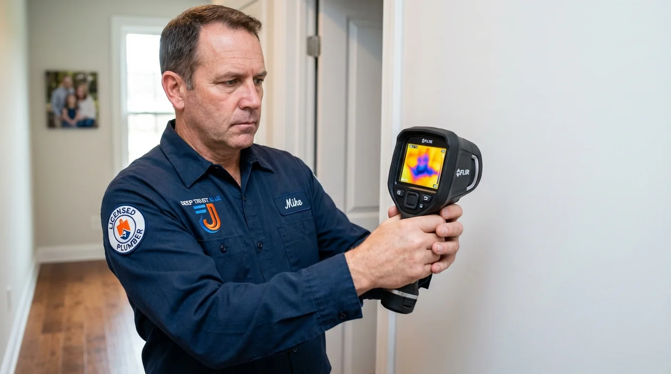 Thermal imaging leak detection by Johns Plumbing LLC in Williamsport